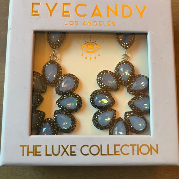 Never Worn and still in its box, these sparkly blue earrings are from Eye Candy. - Picture 2 of 2